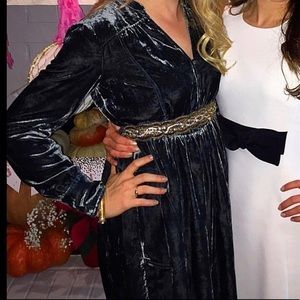 Anthropologie velvet dress